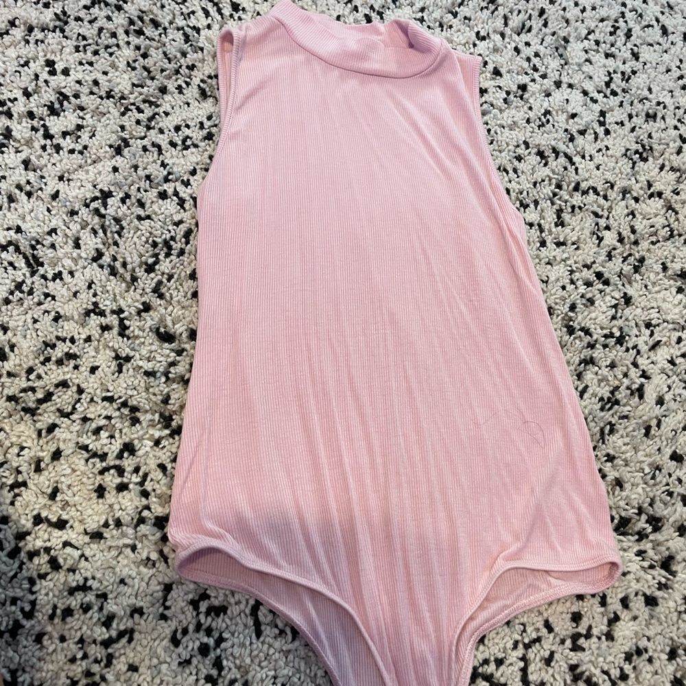 Pink body suit